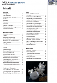 Reparaturanleitung RIS, Villa WRE 50 Enduro, 2T, Antrieb und Motor