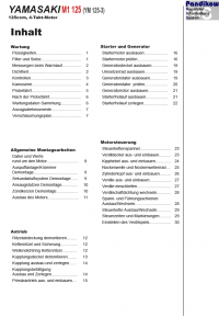 Reparaturanleitung RIS, YAMASAKI M1 125 (YM 125-3), Antrieb und Motor