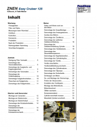 Reparaturanleitung RIS, Znen Easy Cruiser 125, 4T, Antrieb und Motor