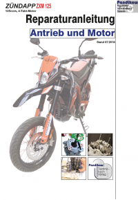 Reparaturanleitung RIS, Zündapp ZXM 125 Supermoto, Antrieb und Motor