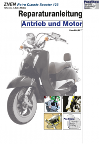 RIS Reparaturanleitung ZNEN Retro Classic Scooter 125, Antrieb und Motor