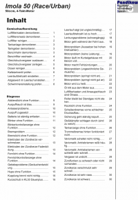 Reparaturanleitung RIS, Imola 50 (Race-Urban), 4T, Gemischaufbereitung, Diagnose und Elektik