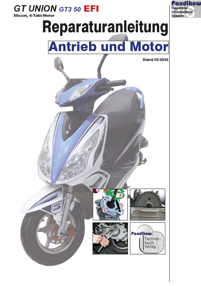 Pandikow Buch Reparaturanleitung RIS, GT UNION GT3 50 EFI, 4T, Antrieb ...
