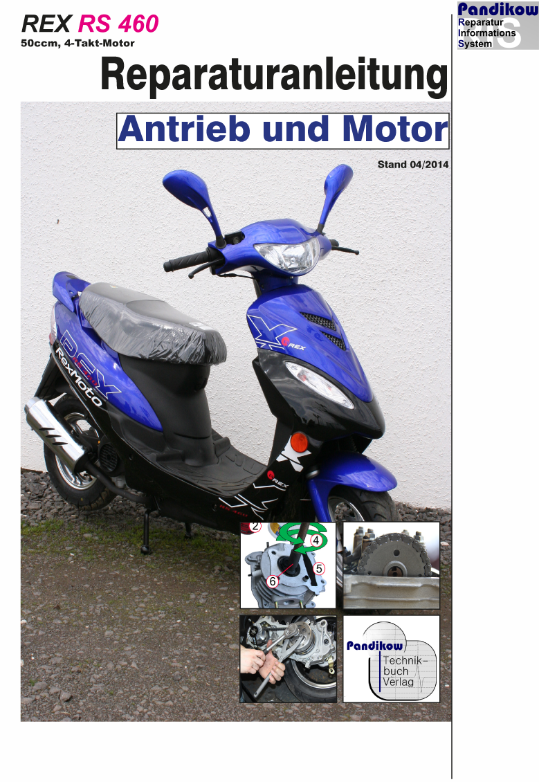 Pandikow Buch Reparaturanleitung RIS Rex RS 460 4T Antrieb und Motor ...