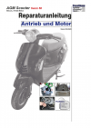 Reparaturanleitung RIS, AGM Scooters Swan 50, 4T, Antrieb und Motor