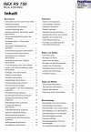 Reparaturanleitung RIS, REX RS750 4T, Karosserie, Fahrwerk und Bremsanlage